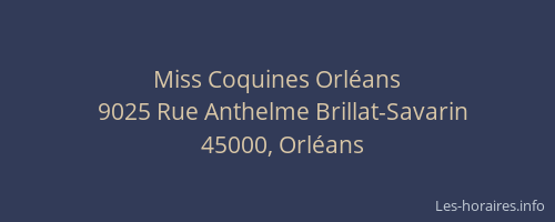 Miss Coquines Orléans