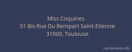 Miss Coquines