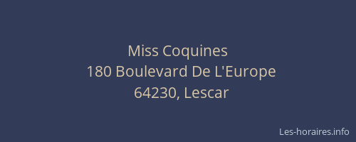 Miss Coquines