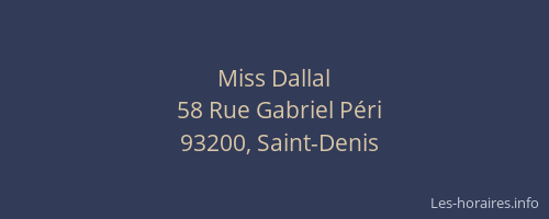 Miss Dallal