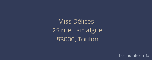 Miss Délices