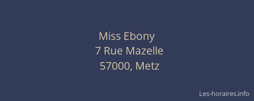 Miss Ebony