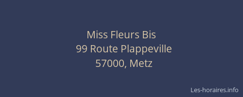 Miss Fleurs Bis