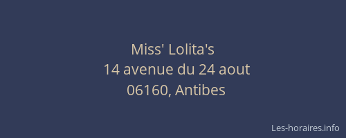 Miss' Lolita's