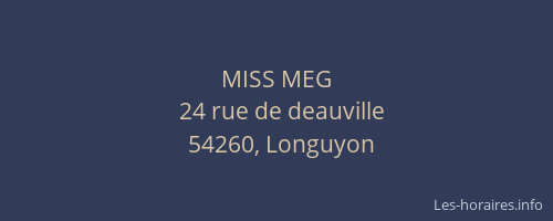 MISS MEG