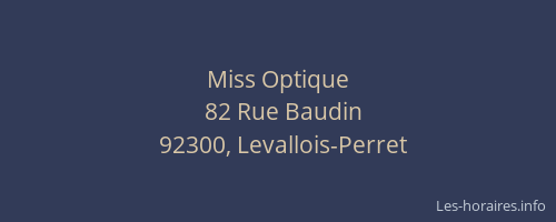 Miss Optique