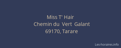 Miss T' Hair