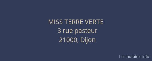 MISS TERRE VERTE