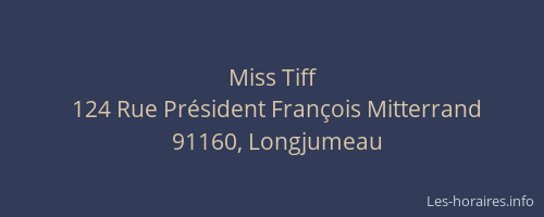 Miss Tiff