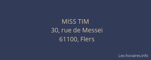 MISS TIM