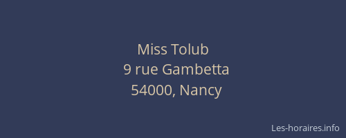 Miss Tolub