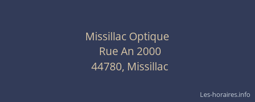 Missillac Optique