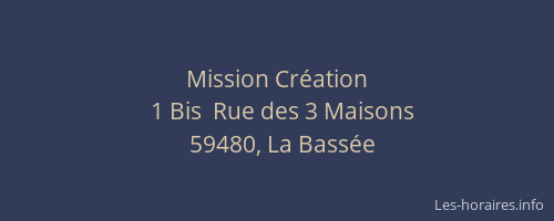 Mission Création