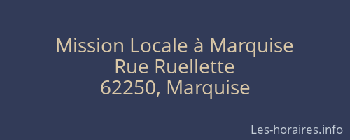 Mission Locale à Marquise