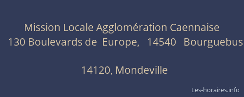 Mission Locale Agglom&eacute;ration Caennaise