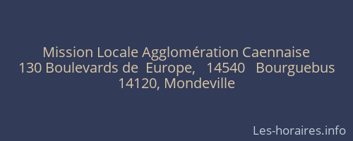 Mission Locale Agglomération Caennaise