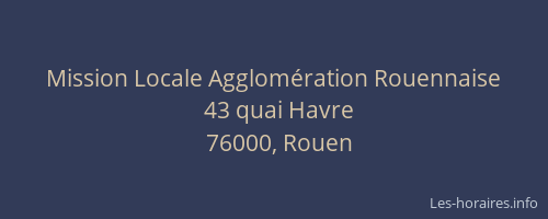 Mission Locale Agglomération Rouennaise