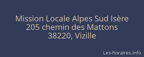 Mission Locale Alpes Sud Is&egrave;re