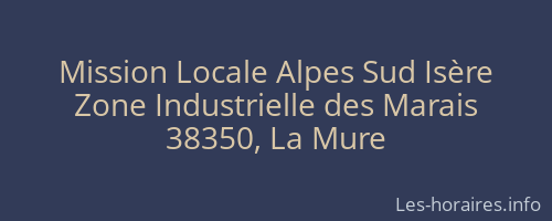 Mission Locale Alpes Sud Isère