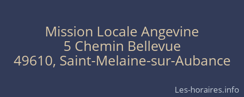 Mission Locale Angevine