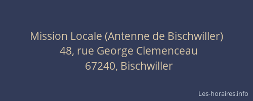 Mission Locale (Antenne de Bischwiller)