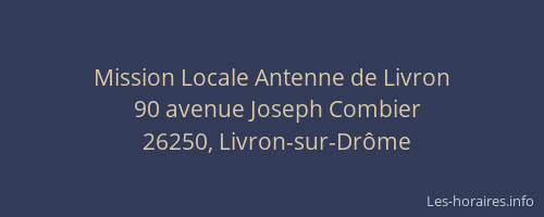 Mission Locale Antenne de Livron