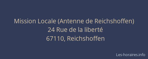 Mission Locale (Antenne de Reichshoffen)