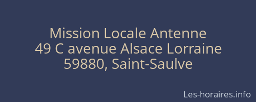 Mission Locale Antenne