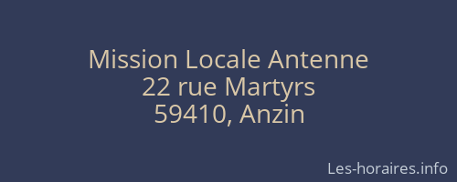 Mission Locale Antenne