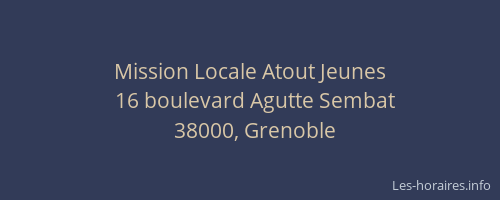 Mission Locale Atout Jeunes