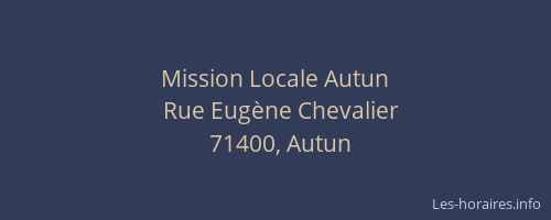 Mission Locale Autun
