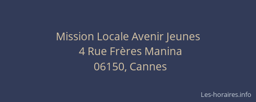 Mission Locale Avenir Jeunes