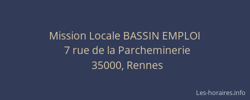 Mission Locale BASSIN EMPLOI
