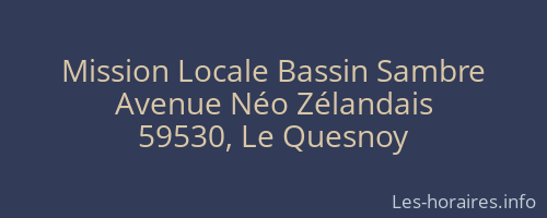Mission Locale Bassin Sambre