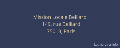 Mission Locale Belliard