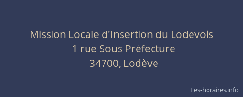 Mission Locale d'Insertion du Lodevois