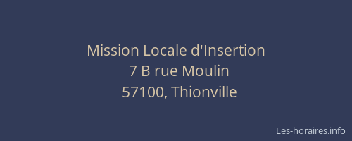 Mission Locale d'Insertion