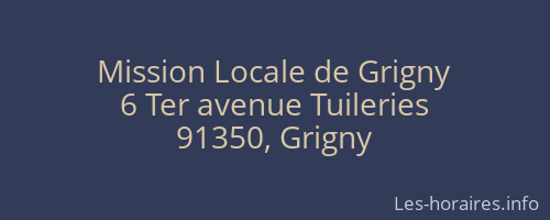 Mission Locale de Grigny