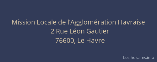 Mission Locale de l'Agglomération Havraise