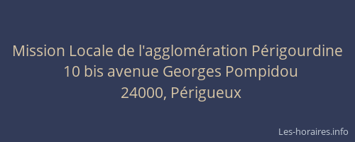 Mission Locale de l'agglomération Périgourdine