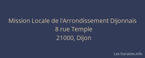 Mission Locale de l'Arrondissement Dijonnais