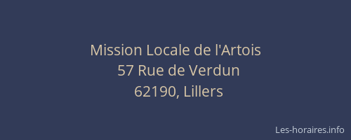 Mission Locale de l'Artois