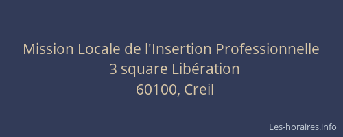 Mission Locale de l'Insertion Professionnelle