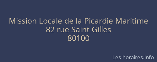 Mission Locale de la Picardie Maritime