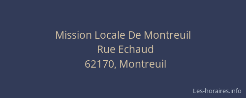 Mission Locale De Montreuil