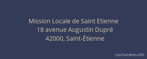Mission Locale de Saint Etienne