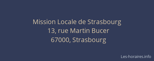 Mission Locale de Strasbourg