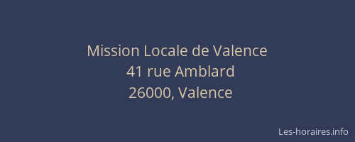 Mission Locale de Valence