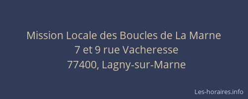 Mission Locale des Boucles de La Marne
