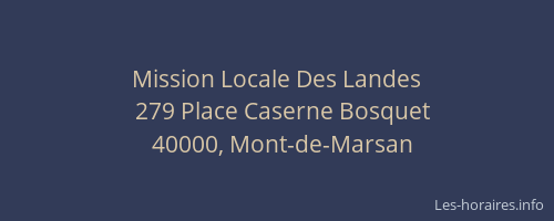 Mission Locale Des Landes